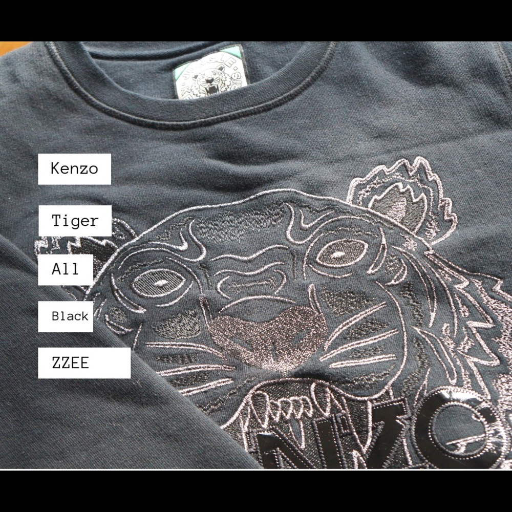 Limited edition all black KENZO sweatshirt